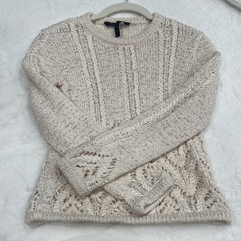 BCBG Cream Knit Sweater XXS / XS